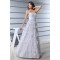 Elegant A-Line Sleeveless Satin Lace Sweetheart Wedding Dresses 2030126