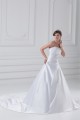 New Style Strapless Sleeveless Satin A-Line New Arrival Wedding Dresses 2031260