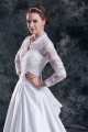 Satin Lace A-Line 3/4 Length Sleeve V-Neck Embellished Wedding Dresses 2031266 Satin Lace A-Line 3/4 Length Sleeve V-Neck Embellished Wedding Dresses 2031266