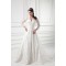 Satin Lace Fine Netting 3/4 Length Sleeve V-Neck New Arrival Wedding Dresses 2031269