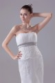 Elegant Sleeveless Satin Organza Mermaid/Trumpet Wedding Dresses 2030127