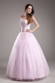 Satin Fine Netting Floor-Length Strapless Beaded Wedding Dresses 2031270 Satin Fine Netting Floor-Length Strapless Beaded Wedding Dresses 2031270