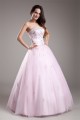 Satin Fine Netting Floor-Length Strapless Beaded Wedding Dresses 2031270 Satin Fine Netting Floor-Length Strapless Beaded Wedding Dresses 2031270