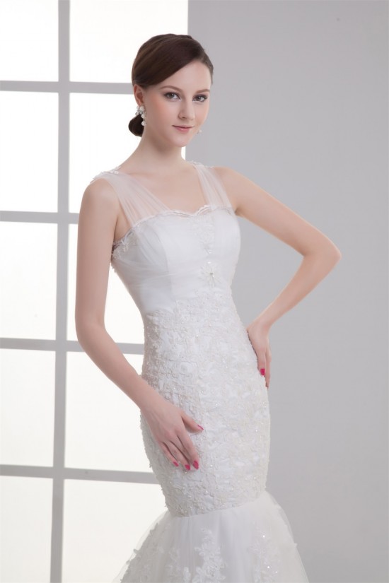 Satin Fine Netting Mermaid/Trumpet V-Neck Most Beautiful Wedding Dresses 2031271 Satin Fine Netting Mermaid/Trumpet V-Neck Most Beautiful Wedding Dresses 2031271