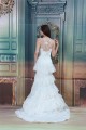 Satin Lace Mermaid/Trumpet Sleeveless Spaghetti Straps Wedding Dresses 2031276