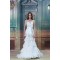 Satin Lace Mermaid/Trumpet Sleeveless Spaghetti Straps Wedding Dresses 2031276