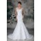 Satin Lace Mermaid/Trumpet V-Neck New Arrival Wedding Dresses 2031278