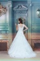 Satin Lace Organza A-Line Sleeveless High-Neck Sweet Wedding Dresses 2031279