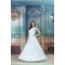 Satin Lace Organza A-Line Sleeveless High-Neck Sweet Wedding Dresses 2031279
