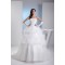 Ball Gown Strapless Chapel Train Lace Wedding Dresses 2030128