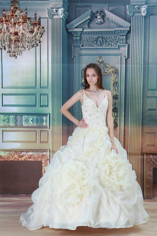 Satin Lace Sleeveless Ball Gown Spaghetti Straps New Arrival Wedding Dresses 2031280 Satin Lace Sleeveless Ball Gown Spaghetti Straps New Arrival Wedding Dresses 2031280