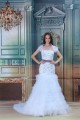 Satin Netting Sleeveless Mermaid/Trumpet New Arrival Wedding Dresses 2031285