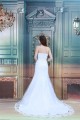 Satin Netting Sleeveless Strapless Mermaid/Trumpet Wedding Dresses 2031286