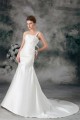 Satin One-Shoulder Mermaid/Trumpet Sleeveless Wedding Dresses 2031287 Satin One-Shoulder Mermaid/Trumpet Sleeveless Wedding Dresses 2031287