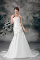 Satin One-Shoulder Mermaid/Trumpet Sleeveless Wedding Dresses 2031287 Satin One-Shoulder Mermaid/Trumpet Sleeveless Wedding Dresses 2031287