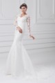 Satin Lace Organza Long Sleeve Mermaid/Trumpet Wedding Dresses 2031289 Satin Lace Organza Long Sleeve Mermaid/Trumpet Wedding Dresses 2031289