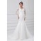 Satin Lace Organza Long Sleeve Mermaid/Trumpet Wedding Dresses 2031289