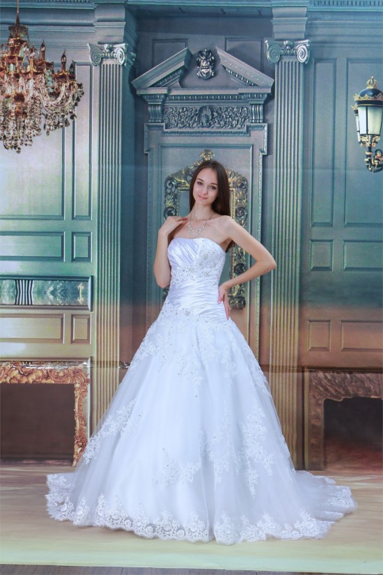 Satin Organza Sleeveless A-Line Strapless New Arrival Wedding Dresses 2031292 Satin Organza Sleeveless A-Line Strapless New Arrival Wedding Dresses 2031292
