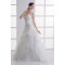 Satin Organza Sleeveless Ball Gown Strapless Embellished Wedding Dresses 2031293
