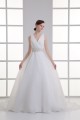 A-Line Satin Organza Sleeveless V-Neck Beaded Wedding Dresses 2031294 A-Line Satin Organza Sleeveless V-Neck Beaded Wedding Dresses 2031294