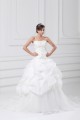 Satin Organza Sleeveless Strapless Ball Gown Most Beautiful Wedding Dresses 2031296