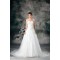 Satin Organza Sleeveless Sweetheart A-Line New Arrival Wedding Dresses 2031297