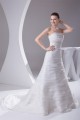 Elegant Strapless Sleeveless Satin Satin Organza Wedding Dresses 2030130 Elegant Strapless Sleeveless Satin Satin Organza Wedding Dresses 2030130