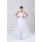 Satin Organza Straps A-Line Sleeveless Embellished Wedding Dresses 2031300