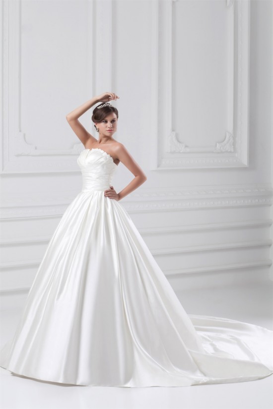 Satin Sleeveless Strapless Ball Gown New Arrival Wedding Dresses 2031302 Satin Sleeveless Strapless Ball Gown New Arrival Wedding Dresses 2031302