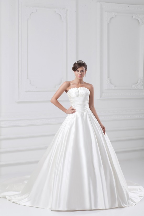 Satin Sleeveless Strapless Ball Gown New Arrival Wedding Dresses 2031302 Satin Sleeveless Strapless Ball Gown New Arrival Wedding Dresses 2031302
