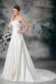 Satin Sweetheart Sleeveless A-Line Wedding Dresses 2031303