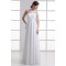 Sheath/Column Chiffon Elastic Woven Satin Halter Wedding Dresses 2031306