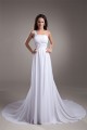 Sheath/Column Chiffon Silk like Satin One-Shoulder Beaded Wedding Dresses 2031307 Sheath/Column Chiffon Silk like Satin One-Shoulder Beaded Wedding Dresses 2031307