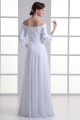 Sheath/Column Off-the-Shoulder 3/4 Length Sleeve Wedding Dresses 2031309 Sheath/Column Off-the-Shoulder 3/4 Length Sleeve Wedding Dresses 2031309