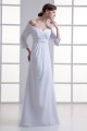 Sheath/Column Off-the-Shoulder 3/4 Length Sleeve Wedding Dresses 2031309 Sheath/Column Off-the-Shoulder 3/4 Length Sleeve Wedding Dresses 2031309