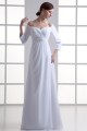 Sheath/Column Off-the-Shoulder 3/4 Length Sleeve Wedding Dresses 2031309 Sheath/Column Off-the-Shoulder 3/4 Length Sleeve Wedding Dresses 2031309
