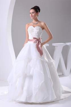Elegant Sweetheart A-Line Lace Sleeveless Wedding Dresses 2030131