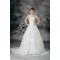 Sleeveless Ball Gown Satin Fine Netting Beaded Lace Wedding Dresses 2031316