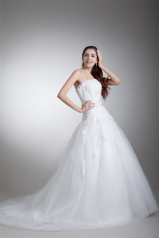 Sleeveless Ball Gown Satin Net Strapless New Arrival Wedding Dresses 2031317 Sleeveless Ball Gown Satin Net Strapless New Arrival Wedding Dresses 2031317