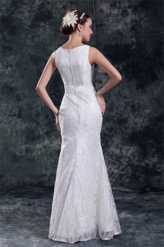 Sleeveless Bateau Mermaid/Trumpet Satin Lace Sweet Wedding Dresses 2031319 Sleeveless Bateau Mermaid/Trumpet Satin Lace Sweet Wedding Dresses 2031319