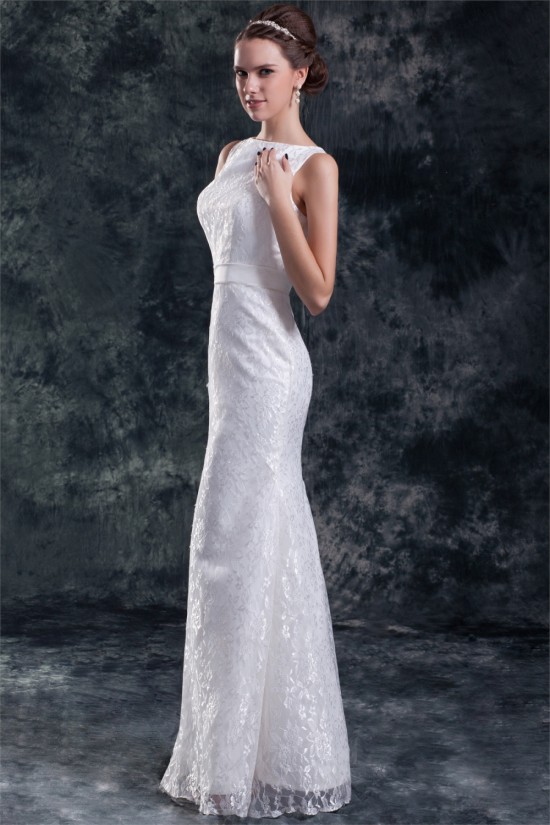 Sleeveless Bateau Mermaid/Trumpet Satin Lace Sweet Wedding Dresses 2031319 Sleeveless Bateau Mermaid/Trumpet Satin Lace Sweet Wedding Dresses 2031319