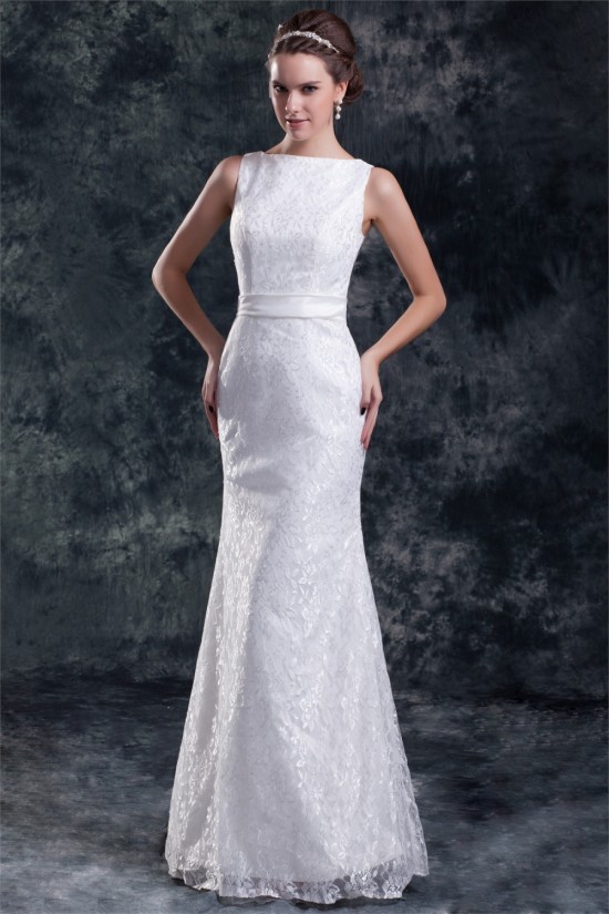 Sleeveless Bateau Mermaid/Trumpet Satin Lace Sweet Wedding Dresses 2031319 Sleeveless Bateau Mermaid/Trumpet Satin Lace Sweet Wedding Dresses 2031319