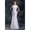 Sleeveless Bateau Mermaid/Trumpet Satin Lace Sweet Wedding Dresses 2031319