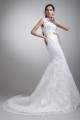 Sleeveless Bateau Satin Lace Mermaid/Trumpet Sweet Wedding Dresses 2031320 Sleeveless Bateau Satin Lace Mermaid/Trumpet Sweet Wedding Dresses 2031320