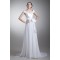 Sleeveless Chiffon Taffeta Lace A-Line Off-the-Shoulder Wedding Dresses 2031323