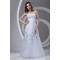 Sleeveless Floor-Length Satin Organza Sheath/Column Beaded Wedding Dresses 2031324