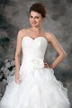 Sleeveless Princess Sweetheart Satin Organza Wedding Dresses 2031328