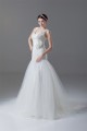 Sleeveless Satin Lace Fine Netting Sweet Wedding Dresses 2031329 Sleeveless Satin Lace Fine Netting Sweet Wedding Dresses 2031329
