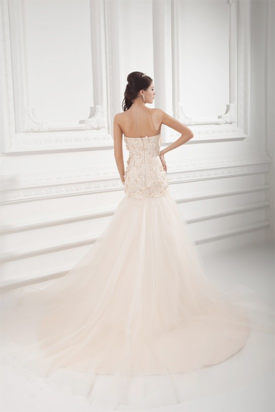 A-Line Satin Fine Netting Sweetheart Lace Wedding Dresses 2031331 A-Line Satin Fine Netting Sweetheart Lace Wedding Dresses 2031331