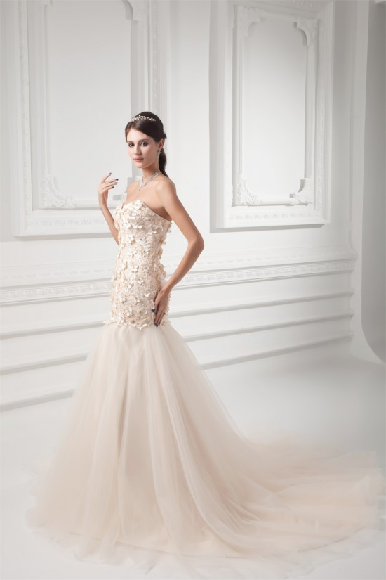 A-Line Satin Fine Netting Sweetheart Lace Wedding Dresses 2031331 A-Line Satin Fine Netting Sweetheart Lace Wedding Dresses 2031331
